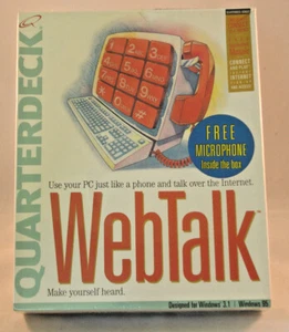 WebTalk v1.0 For Windows 3.1 and 95 (1995) - Quarterdeck Corp - Factory Sealed - Picture 1 of 6