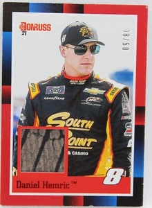 2021 PANINI DONRUSS #88R-HE DANIEL HEMRIC RACE-USED TIRE RELIC 08/50 - Picture 1 of 4