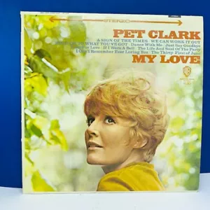 Record vinyl 33 RPM album cover sleeve vtg Lp 12" Pet Clark My Love warner bros - Picture 1 of 2