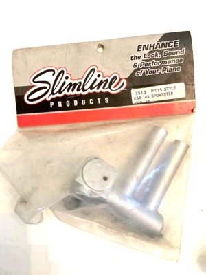 SLIMLINE  pitts style muffler k&b .45s sportster K&B .48 - Image 1 of 4
