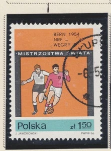 Poland Sport Soccer Bern 1954 World Cup NRF-Hungary 3-2 stamp PL - Picture 1 of 1