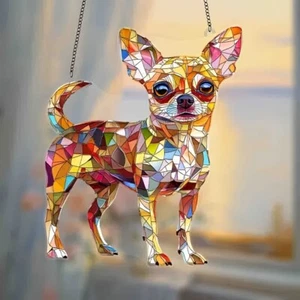 1 Piece Chihuahua Light Catcher Dog Decoration Pet Lover Gift - Picture 1 of 9