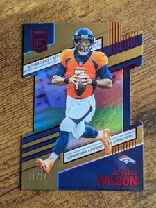 Russell Wilson /24 - 2022 Donruss Elite Aspirations Die Cut Denver Broncos - Bild 1 von 4