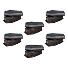 6pc Halloween Coffin Box Set with Lids - Mini Black Treat Candy Box for Party