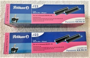 Pelikan x 4 Fax Film Rolls #4903440 - For Panasonic KX-FA 55 - Free Postage - Picture 1 of 5