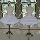 Children Girls 3 Steel Hoops White Petticoat Wedding Gown Dress Underskirt 