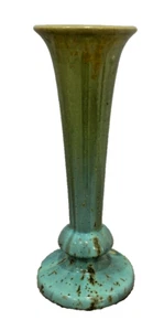 Fulper pottery green craftsman era rose vase 9" - Picture 1 of 3