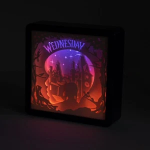 Wednesday Lichtbox Licht Silhouette 22Cm Dekor LED Licht Mit USB Kabel Lampe - Bild 1 von 2