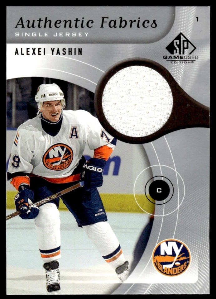 2005-06 SP Game Used Authentic Fabrics Alexei Yashin New York Islanders #AF-AY - Image 1 of 2
