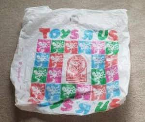 Bolso de compras vintage grande Toys R Us plástico 27" x 24" Geoffrey - Imagen 1 de 7