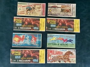 8 BIGLIETTI LOTTERIA ITALIA 87 97 94 GIRO ITALIA CICLISMO 94 AGNANO 86 MERANO 87 - Imagen 1 de 4
