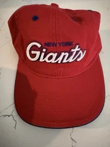 New York Giants Schriftzug Logo Vintage NFL verstellbare Mütze (OSFM) - Bild 1 von 7