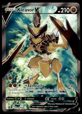 Pokemon TCG SWSH: Sword & Shield Promo Cards #SWSH248 Kleavor V (Full Art) NM - Image 1 of 2
