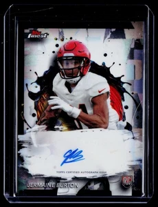 2024 Finest #RFA-JB Jermaine Burton Rookie Finest Autographs - Bild 1 von 2