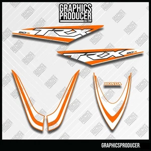 Honda TRX90 TRX 90x Replica Decals  Model Graphics White Fenders - Bild 1 von 1