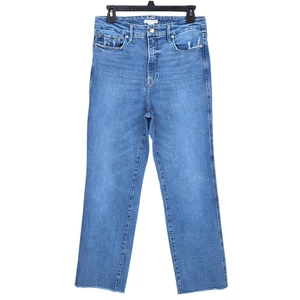Good American Jeans Damen Größe 8/29 Blau Good Legs Straight High Rise Distressed - Bild 1 von 11