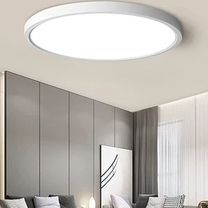 Plafoniera LED bagno lampada bagno piatta IP44 camera da letto cucina corridoio 12W-60W - Foto 1 di 35