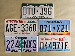 License plate (5) ⭐ Collect Arts Hobby Craft Decor Projects - Picture 1 of 1