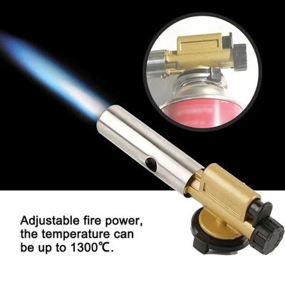 Portable Kitchen Cooking Gas Butane Culinary Torch Welding BBQ Flame Gun