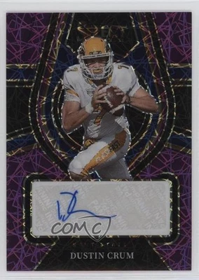 2022 Panini Select Draft Picks Purple Lazer Prizm /89 Dustin Crum #RS-DCR Auto - Image 1 of 2