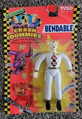 FIGURA DE ACCIÓN ORIGINAL 1992 TYCO CRASH DUMMIES SLICK FLEXIBLE ¡Nueva! Foto 1 de 4