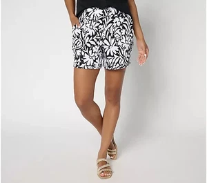 Belle by Kim Gravel Packabelle Gotta Getaway 5" Short - Floral Chic - XL - NEU - A687896 - Bild 1 von 2