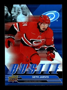 5-10-22 PWE . 2025-26 upper deck series 1 #b-9 seth jarvis bustle (A) - Picture 1 of 2