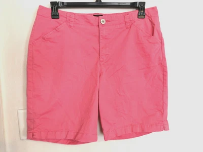 Lee женщин короткие 16 средний розовый Бермуды Chino хаки эластичной карманы повседневный богемное - Изображение 1 из 4
