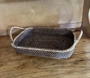 PAMPERED CHEF Woven Selections Wicker Serving Basket Casserole Lower Price - Picture 1 of 5