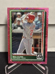 2025 Panini Donruss Optic Will Clark Pink Velocity Prizm /79 SP #64 Texas - Picture 1 of 2