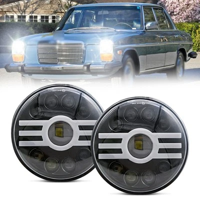 Faros LED redondos de 7 pulgadas alto/bajo para Mercedes Benz 240D 300D 220D 300TD 280 Foto 1 de 4