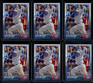 2015 Topps Factory Complete Set Kris Bryant #616 RC 6 Card Lot Photo Variation - Picture 1 of 2