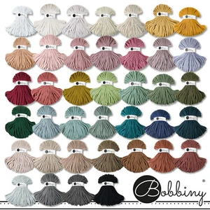 Bobbiny 100 m cordón trenzado Jumbo Ø 9 mm hilo textil cesta Moisés 39 colores - Imagen 1 de 40