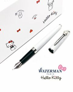 Hello Kitty 45th Anniversary Waterman collaborate Edition White Fountain Pen