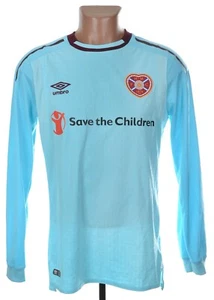 HEART OF MIDLOTHIAN HEARTS SCOTLAND 2017/2018 AWAY FOOTBALL SHIRT S - Picture 1 of 6