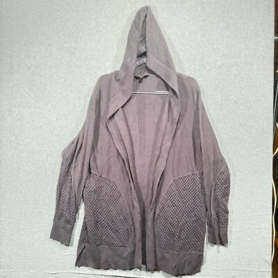 Cárdigan con Capucha Simply Vera Wang Tejido Abierto Suéter Plumero XL Foto 1 de 4