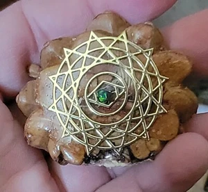 Rare and Unique  Black Opal And Decal Knobcone Pendant! - Picture 1 of 3