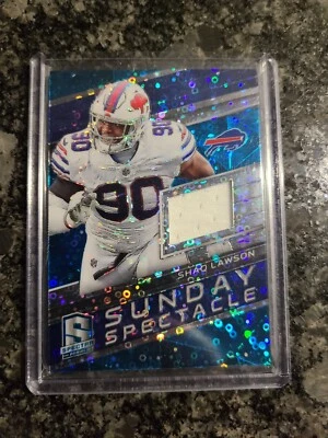 2018 Spectra Shaq Lawson Sunday Spectacle Patch/99 BILLS Game Used SP 🔥  - Image 1 of 2