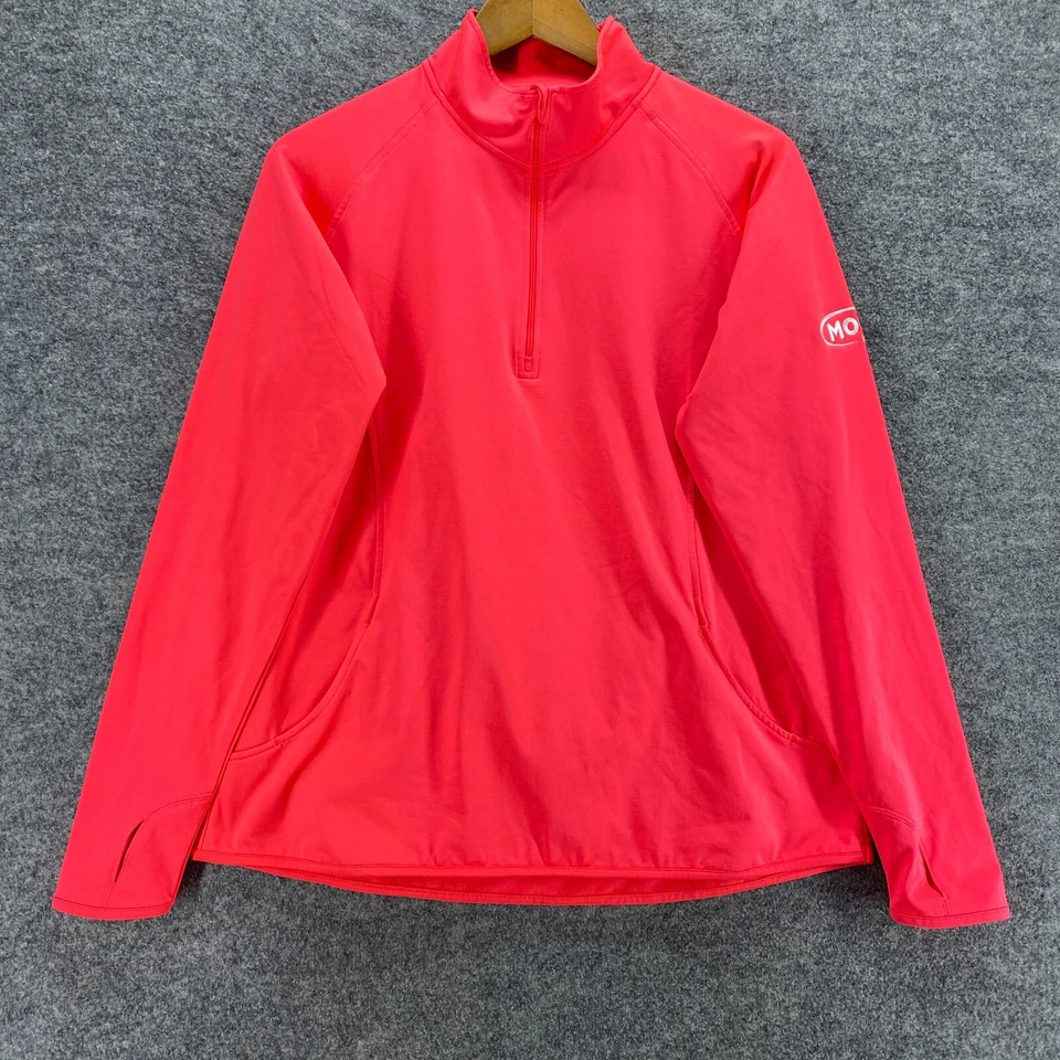 Sport Tek Jacket Women L Large Pink High Neck Zipper Long Sleeve Casual Solid - Image 1 of 4
