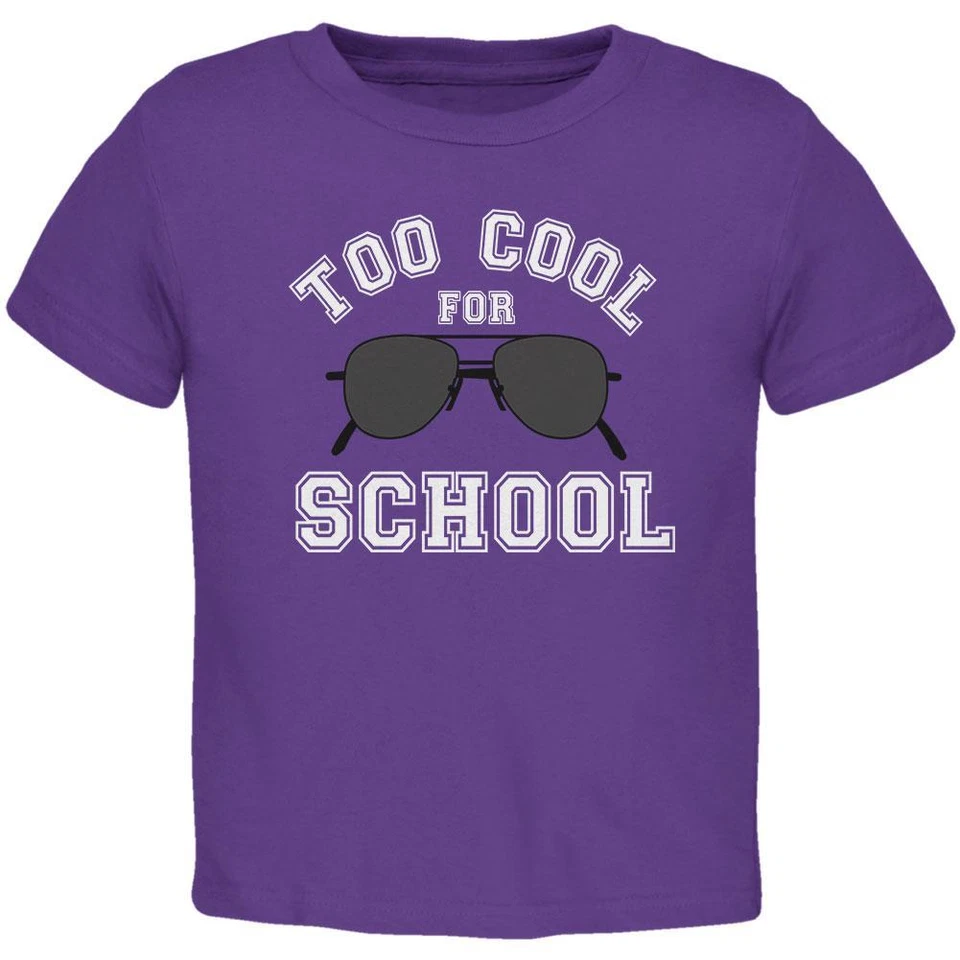 Camiseta Back To School Too Cool For School Gafas de sol Niño Pequeño Foto 1 de 1