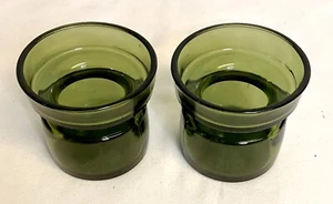 Votivo vetro verde Dansk Jens Quistgaard Designs - MCM Danimarca - set di 2 CE! - Foto 1 di 7