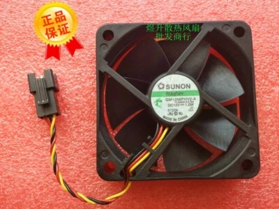 1 PCS  SUNON Fan GM1206PHV2-A DC12V 1.0W 6015 6cm 3 pin Cooling fan - Image 1 of 2