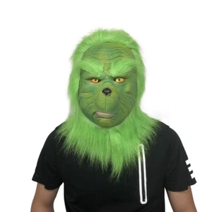 Weihnachten Das Grinch Kostüm Cosplay Adult Santa Kostüm Outfit W/ Maske DE - Bild 1 von 14