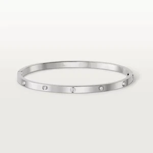 Magnificent LOVE bracelet, small model, 10 Lab Grown Diamond 14K Gold Bracelet - Picture 1 of 21