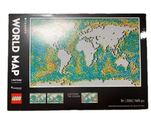 LEGO Art World Map 31203 Rare Discontinued Product Gift Unisex Beautiful - Picture 1 of 5