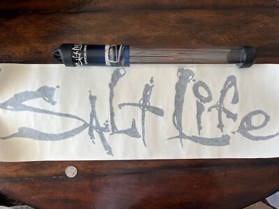 SALT LIFE Sticker Decal LARGE SIZE 24" Authentic Black  UV Resistant Vinyl NEW - Image 1 of 4