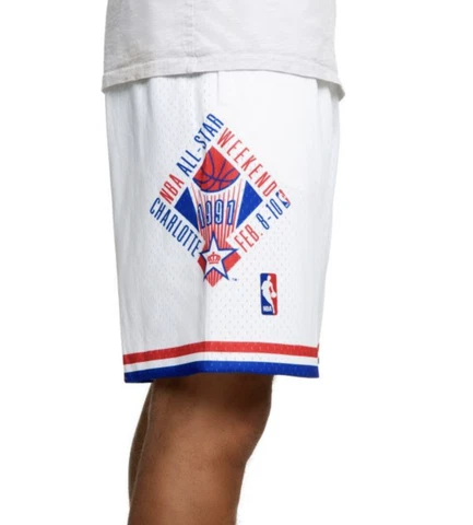 Mitchell & Ness 1991 All Star Game Swingman White Shorts Cover