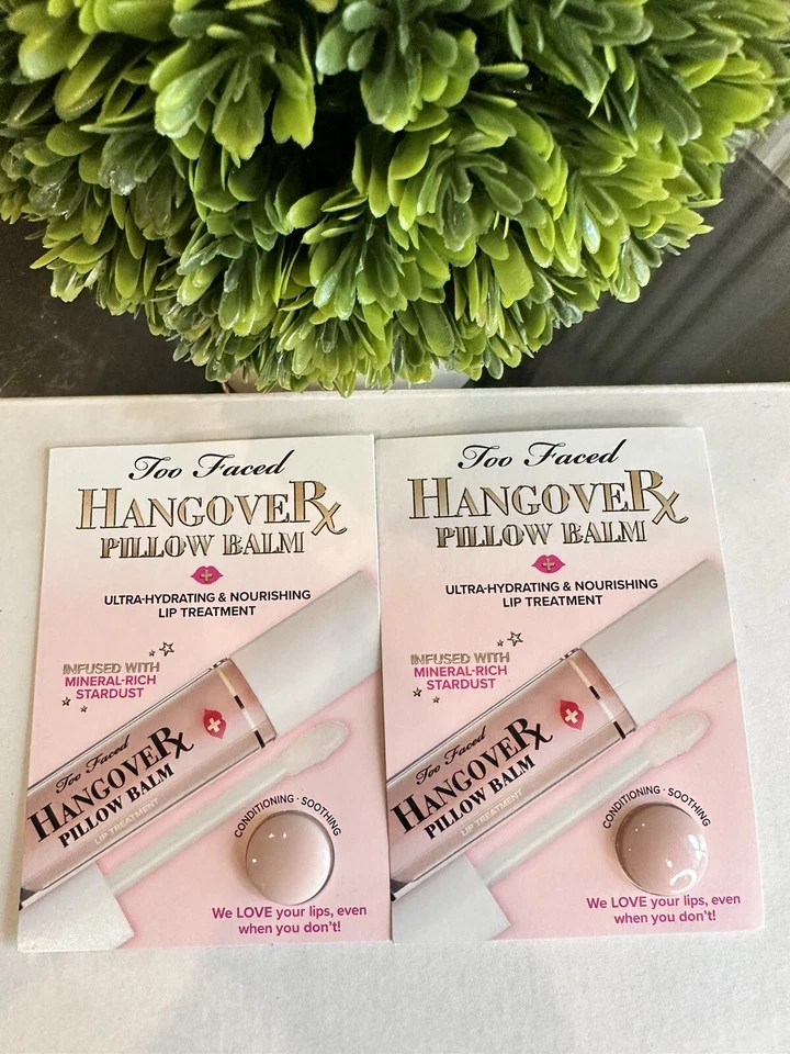 2x TOO FACED HangoveRx Pillow Balm - Sample Cards - Image 1 of 3