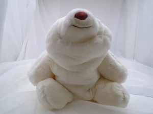 VTG GUND STUFFED 12 in. WHITE POLAR BEAR PLUSH "SNUFFLES" BROWN NOSE AND MOUTH - Picture 1 of 6