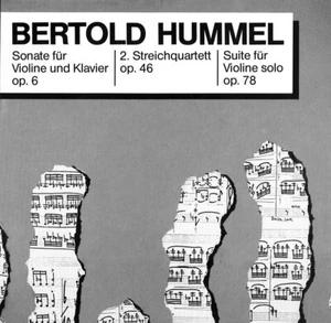 HUMMEL BERTOLD Violin Sonata Suite for Violin Solo String Quartet 2 EPSTEIN - Picture 1 of 3